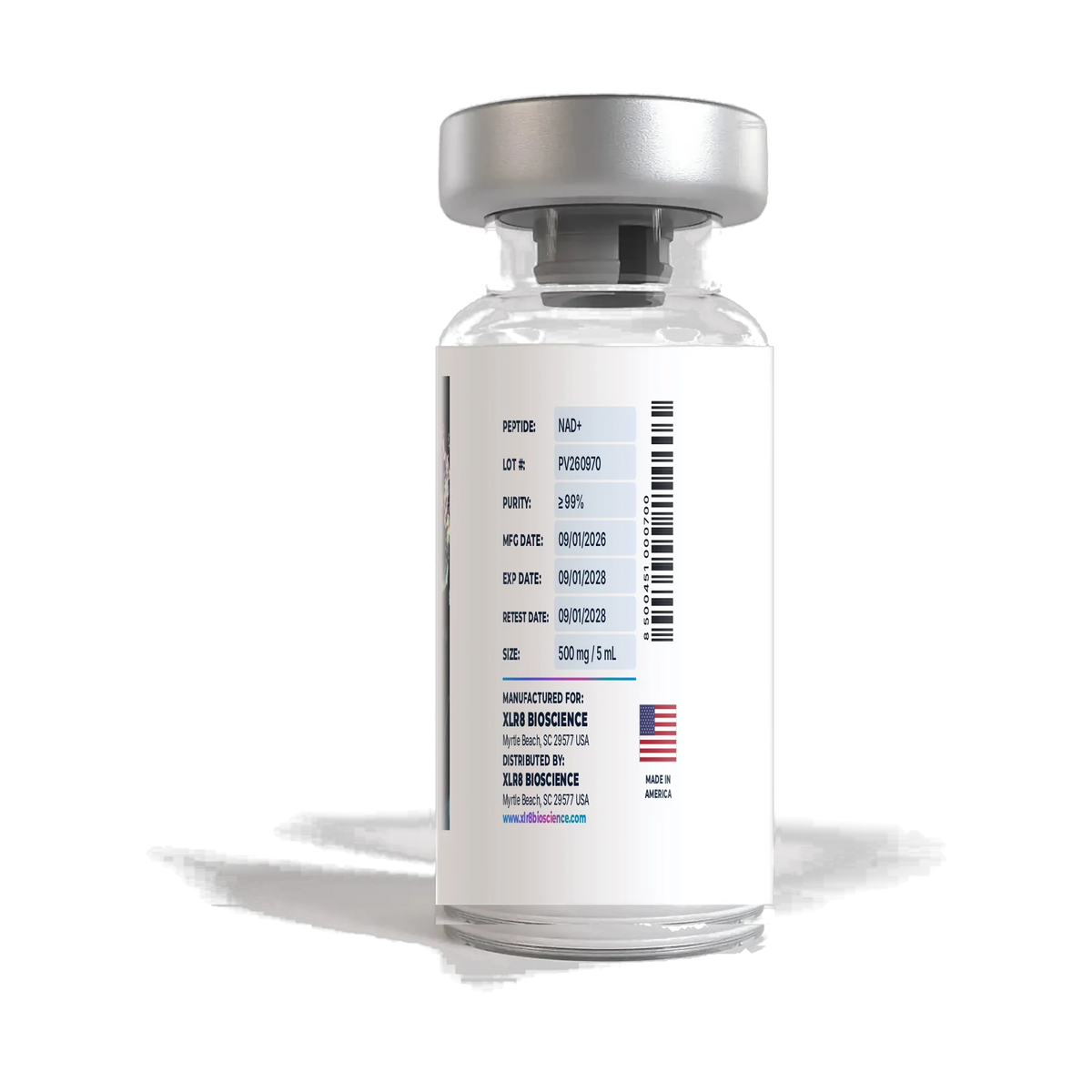 NAD+ vial, view 2